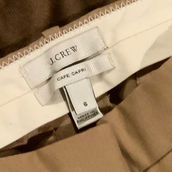 JCrew Tan 6 Cafe Capri Classic Essential Monochrome Preppy Scandi Girl Quality - Picture 2 of 8
